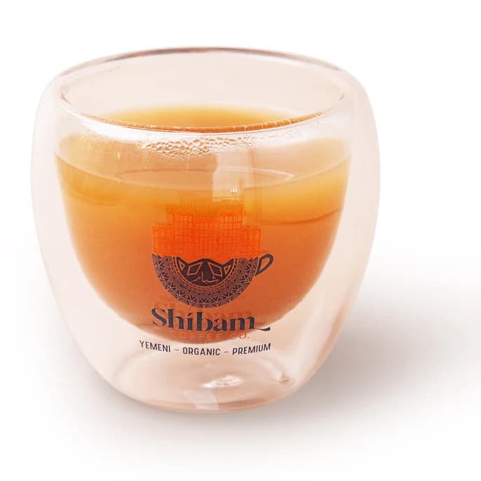 Ginger Tea in a Shibam Coffee glass