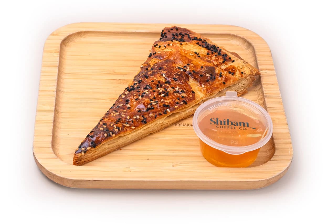 Sabaya pastry on a serving board
