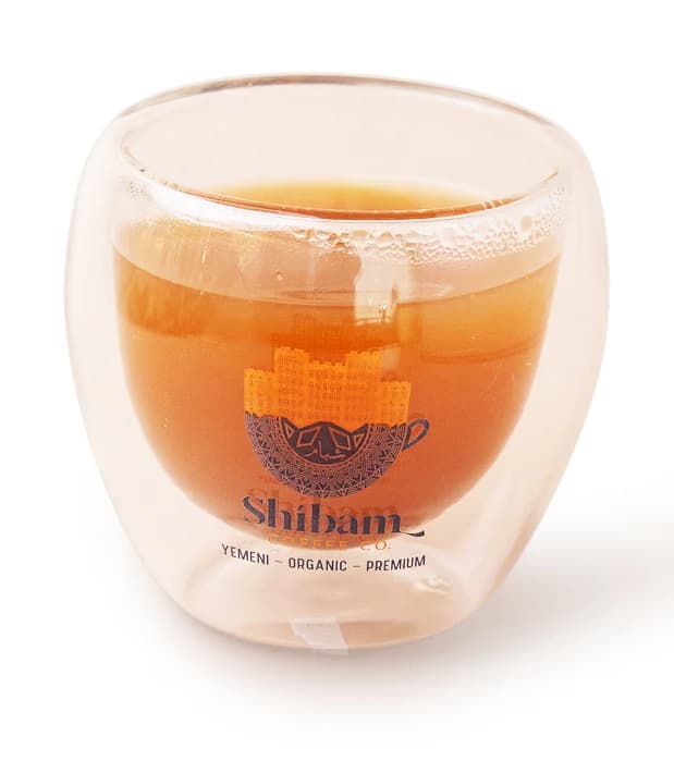 Saudi Coffee in a Shibam Coffee glass