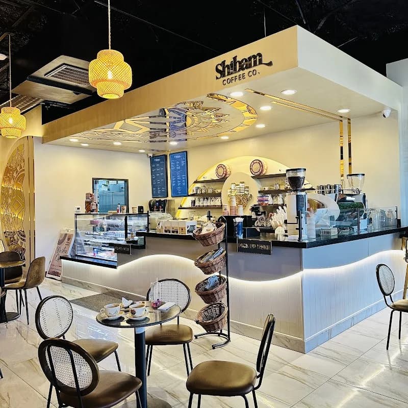 Richardson Shibam Coffee café interior and counter